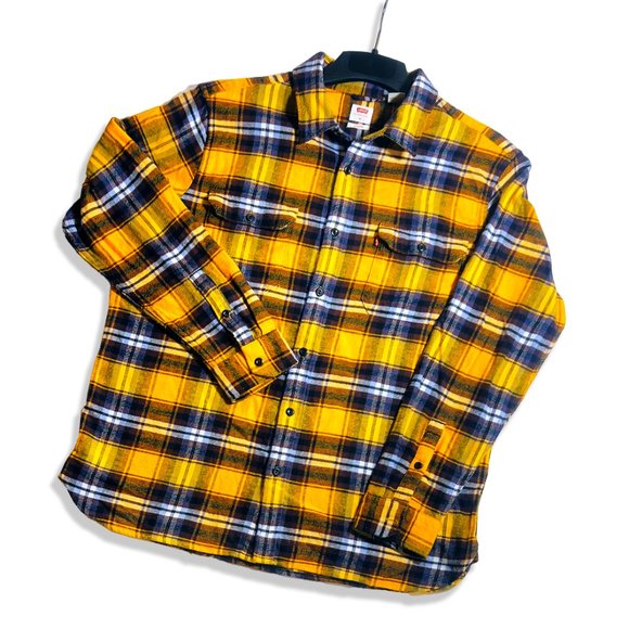 Levi's Jackson Worker Shirt in Andrusia Golden Yellow (XL) - Picture 1 of 9